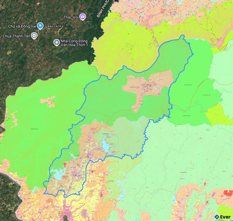 Bản đồ quy hoạch xã Cát Tiên 3