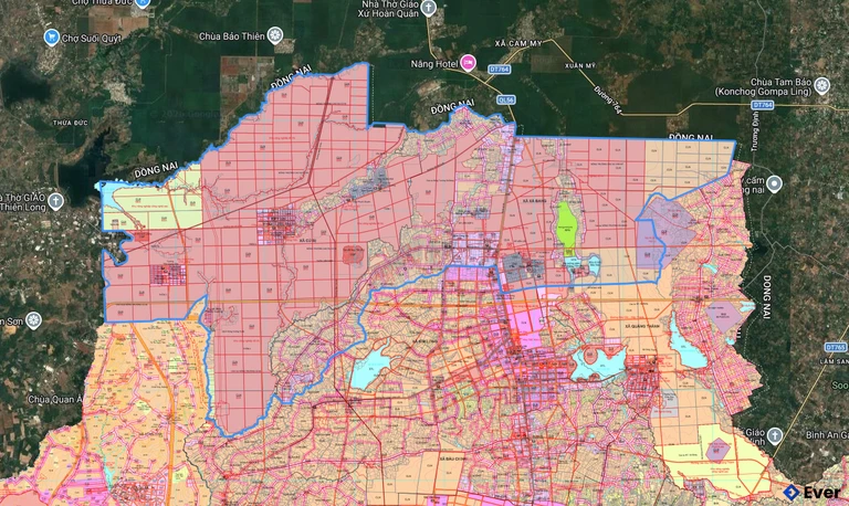 Bản đồ quy hoạch xã Châu Đức