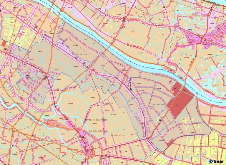 Bản đồ quy hoạch xã Châu Hòa