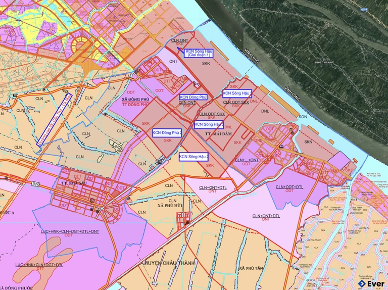 Bản đồ quy hoạch xã Châu Thành