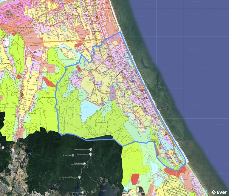 Bản đồ quy hoạch xã Cổ Đạm