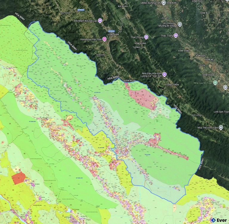 Bản đồ quy hoạch xã Cổ Lũng