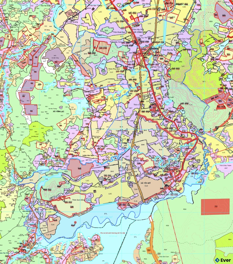 Bản đồ quy hoạch xã Công Chính