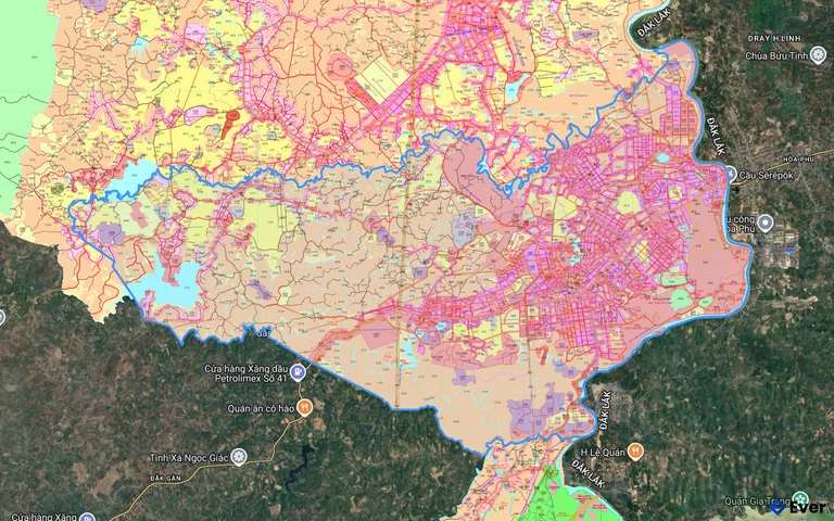 Bản đồ quy hoạch xã Cư Jút