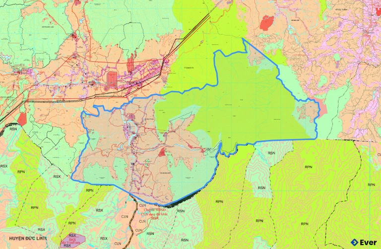 Bản đồ quy hoạch xã Đạ Huoai 3