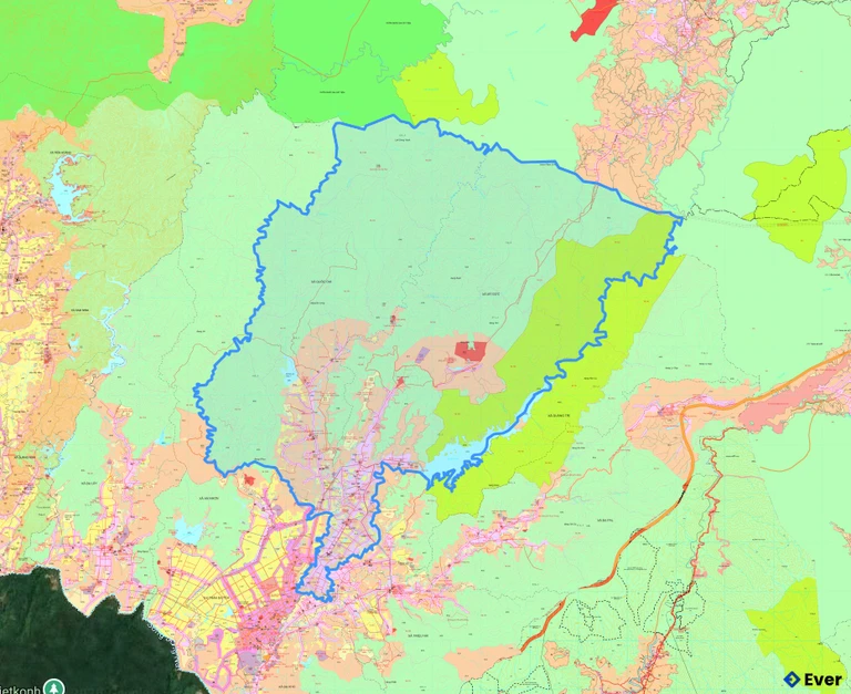 Bản đồ quy hoạch xã Đạ Tẻh 3