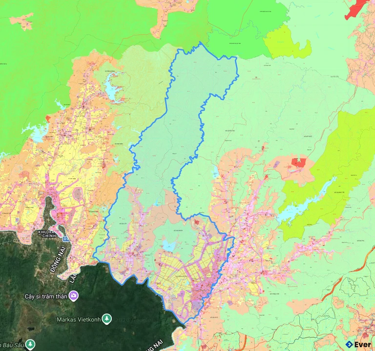 Bản đồ quy hoạch xã Đạ Tẻh