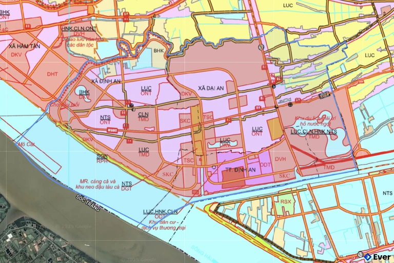 Bản đồ quy hoạch xã Đại An