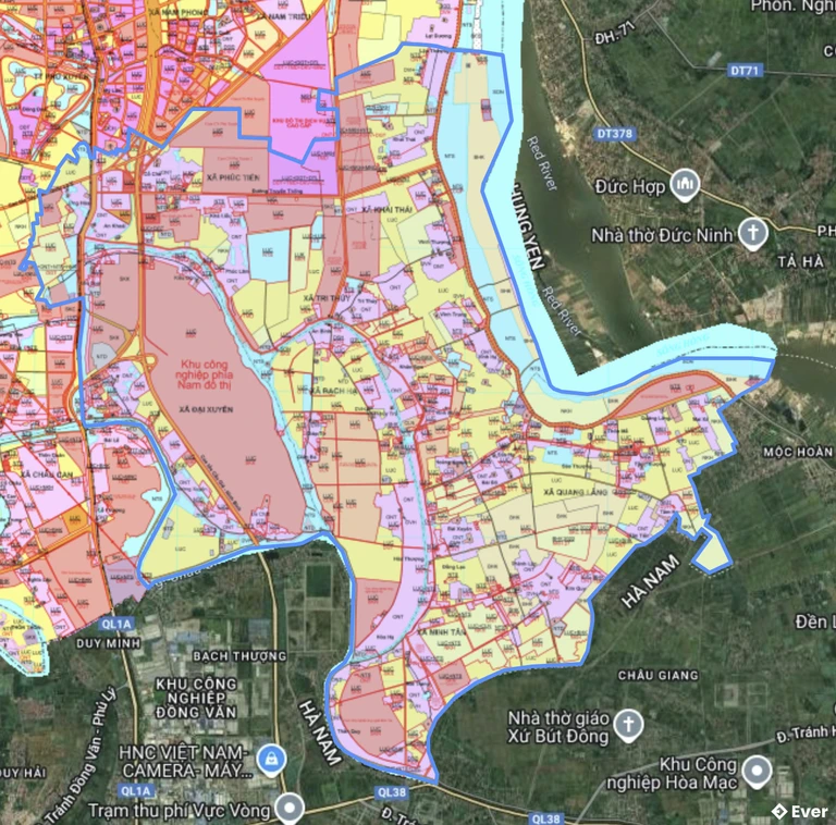 Bản đồ quy hoạch xã Đại Xuyên
