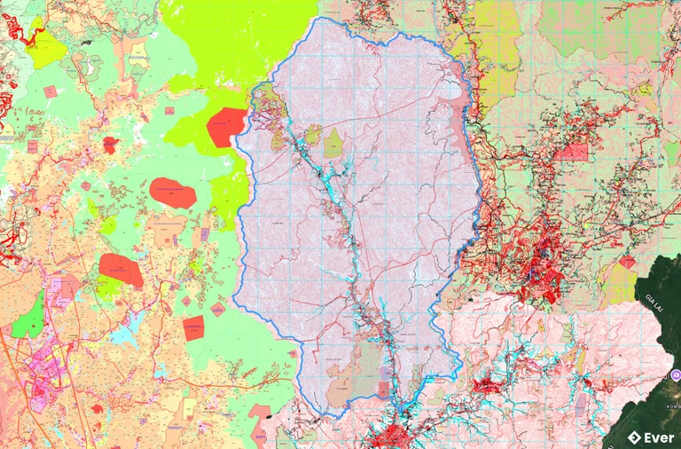 Bản đồ quy hoạch xã Đăk Kôi