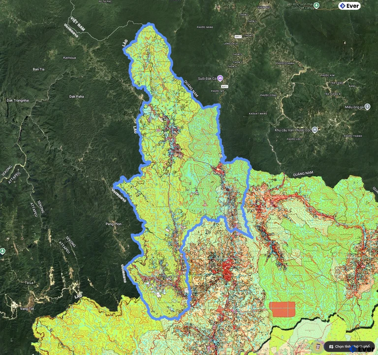Bản đồ quy hoạch xã Đăk Plô