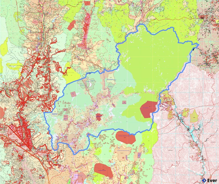 Bản đồ quy hoạch xã Đăk Pxi