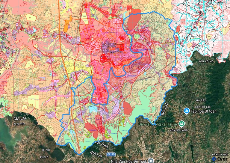 Bản đồ quy hoạch xã Đăk Rơ Wa