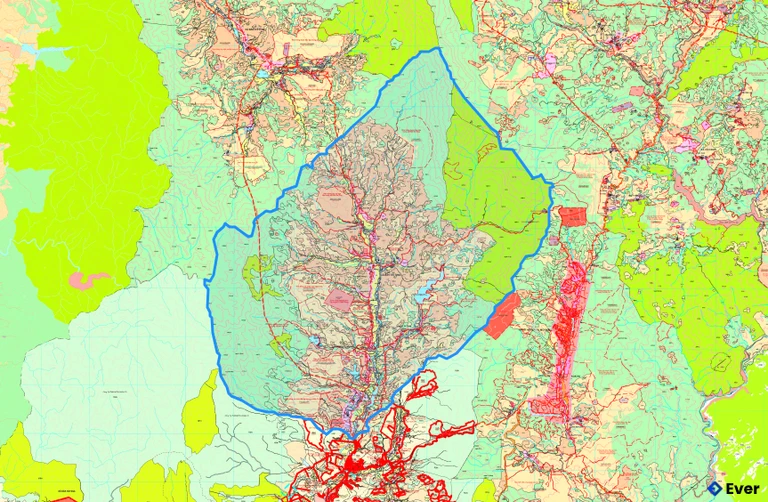 Bản đồ quy hoạch xã Đăk Tờ Kan