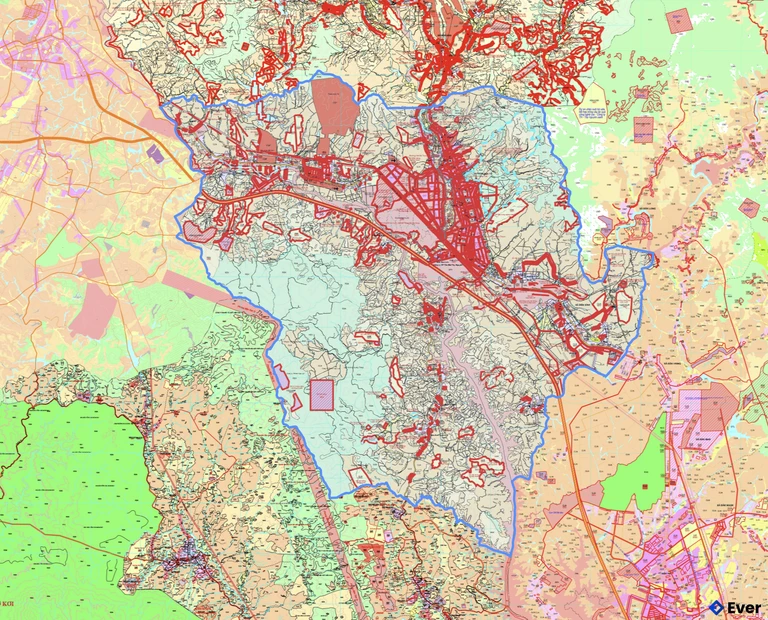 Bản đồ quy hoạch xã Đăk Tô