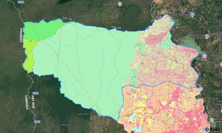Bản đồ quy hoạch xã Đắk Wil