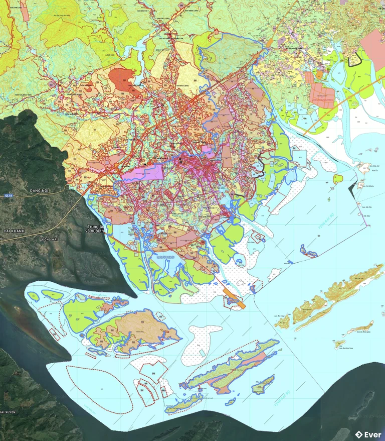 Bản đồ quy hoạch xã Đầm Hà