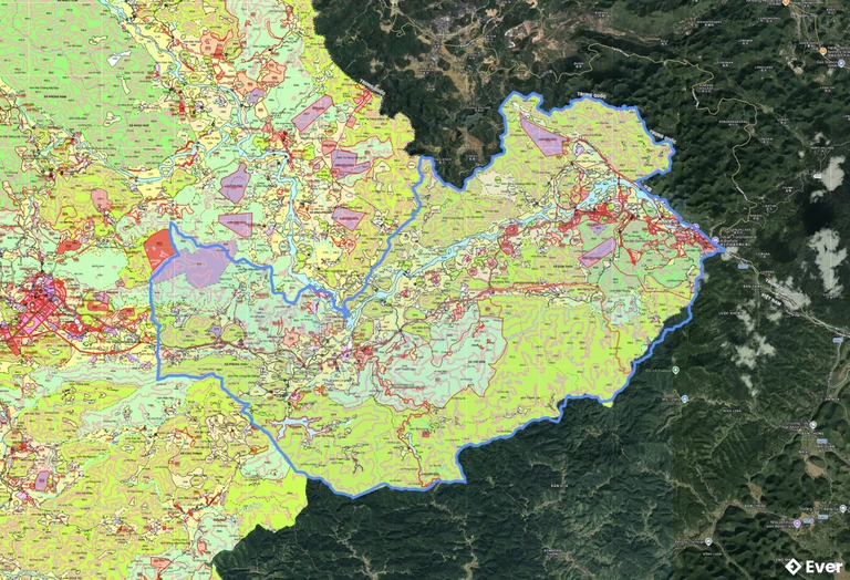 Bản đồ quy hoạch xã Đàm Thủy