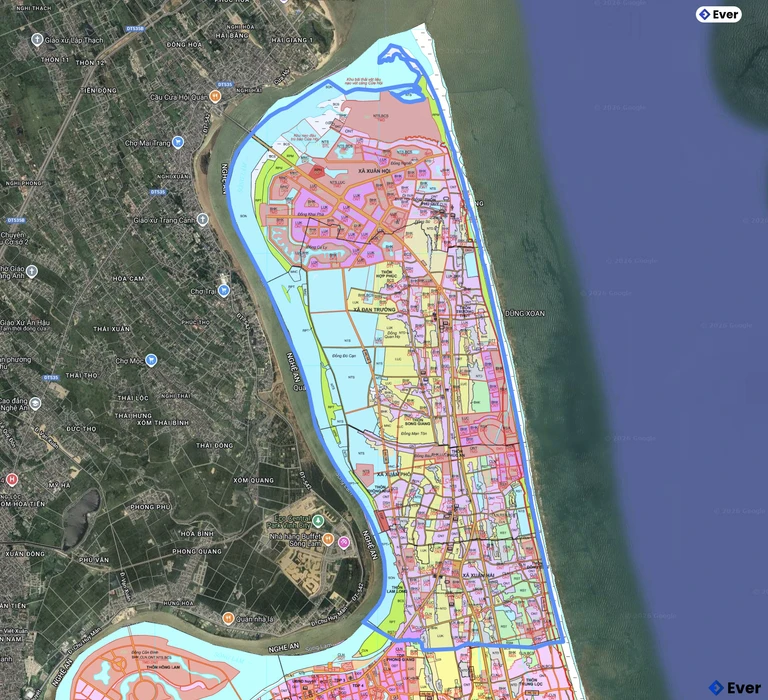 Bản đồ quy hoạch xã Đan Hải