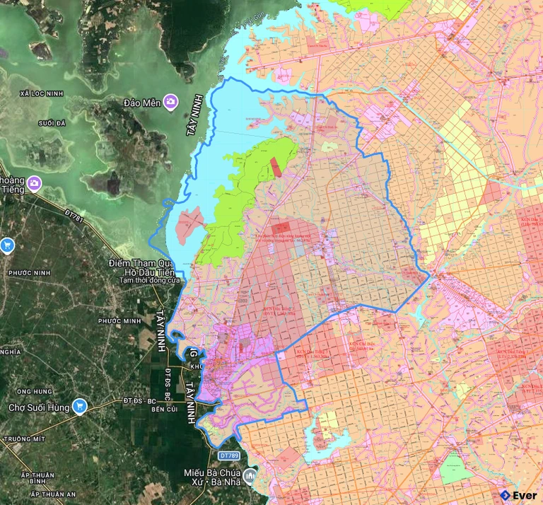 Bản đồ quy hoạch xã Dầu Tiếng