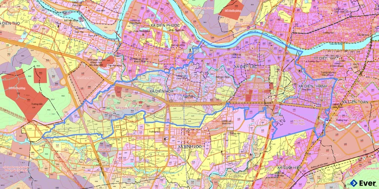 Bản đồ quy hoạch xã Diên Lạc