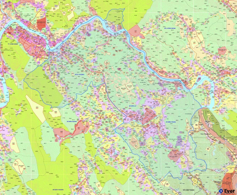 Bản đồ quy hoạch xã Điền Lư