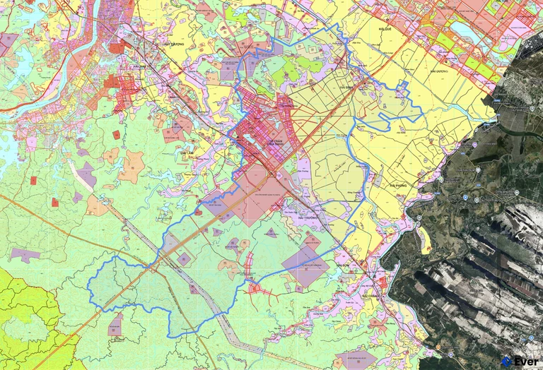 Bản đồ quy hoạch xã Diên Sanh
