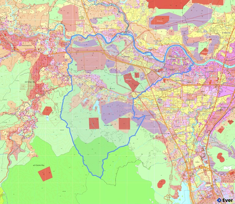 Bản đồ quy hoạch xã Diên Thọ