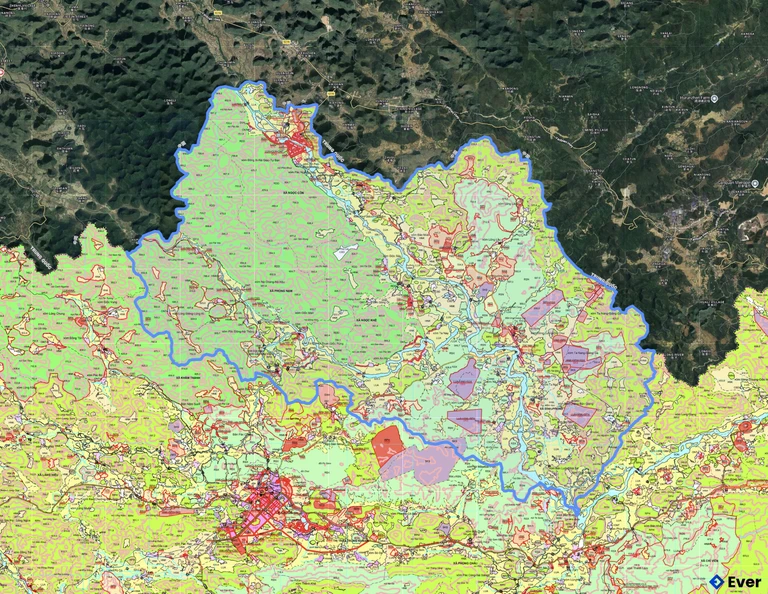Bản đồ quy hoạch xã Đình Phong