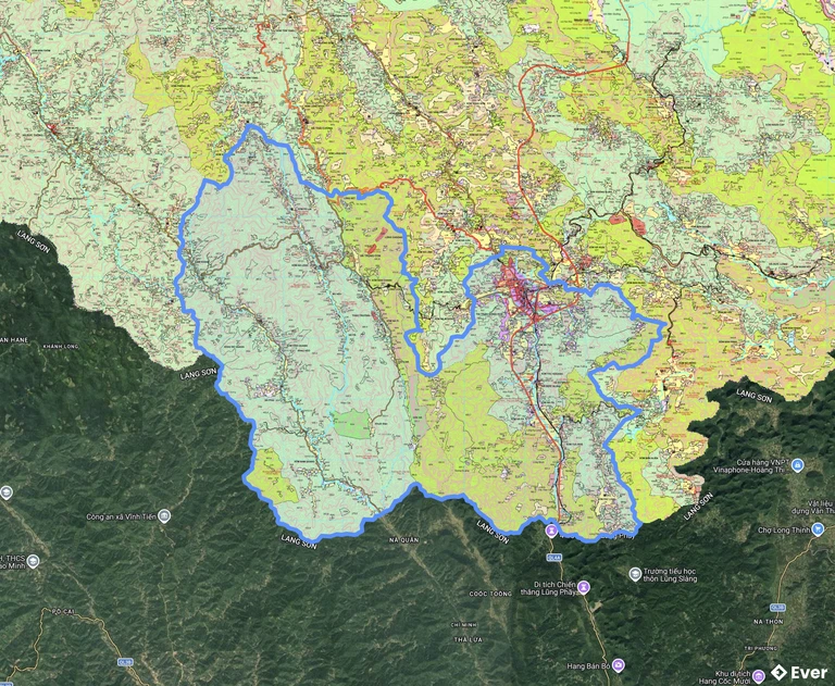 Bản đồ quy hoạch xã Đông Khê