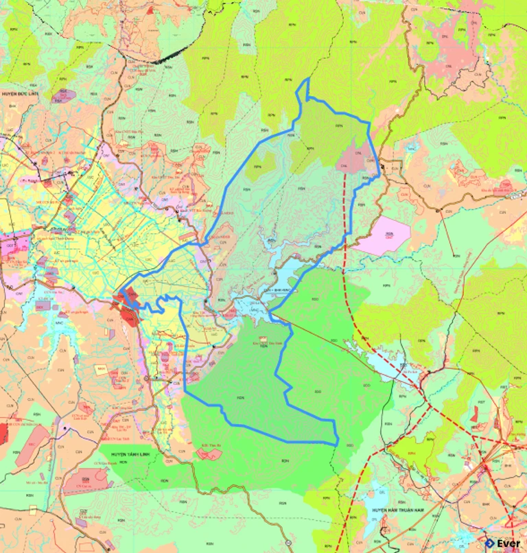 Bản đồ quy hoạch xã Đồng Kho