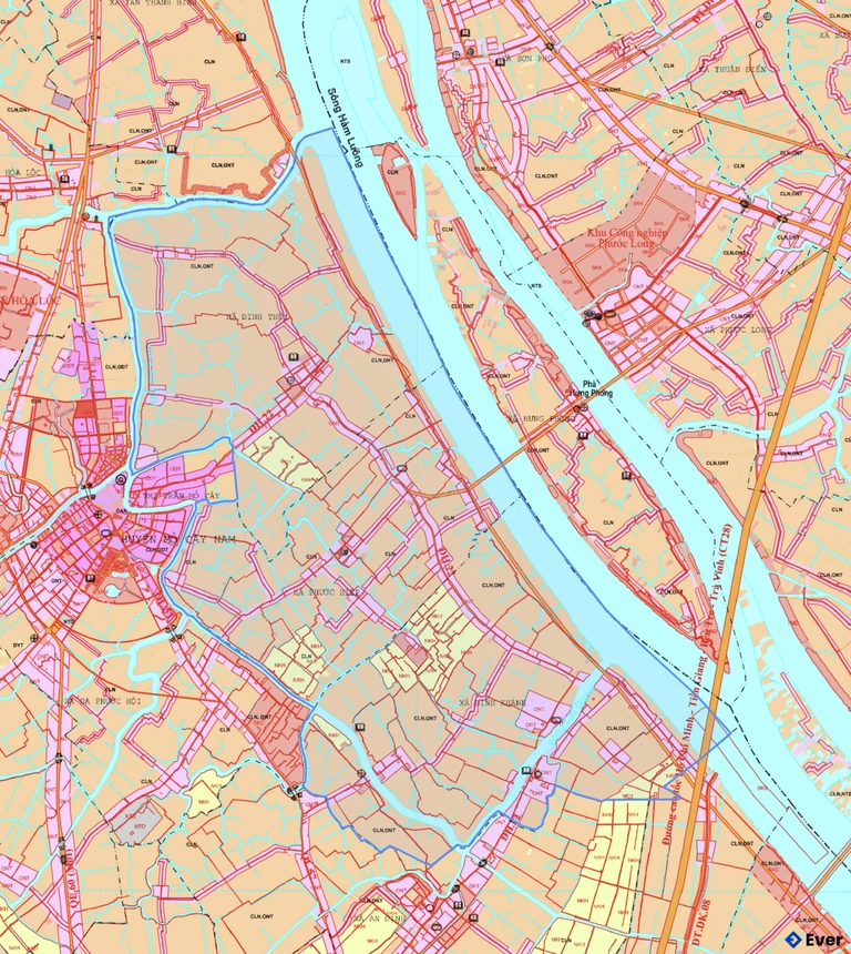 Bản đồ quy hoạch xã Đồng Khởi