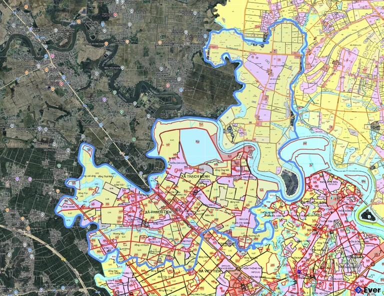 Bản đồ quy hoạch xã Đông Kinh