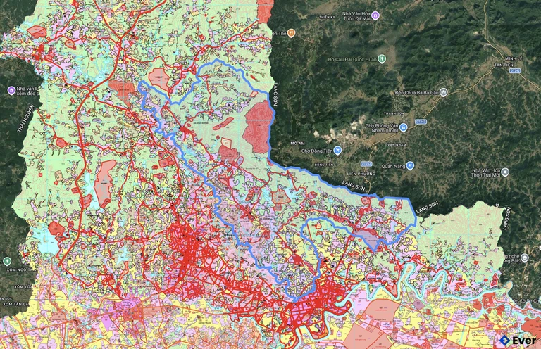 Bản đồ quy hoạch xã Đồng Kỳ