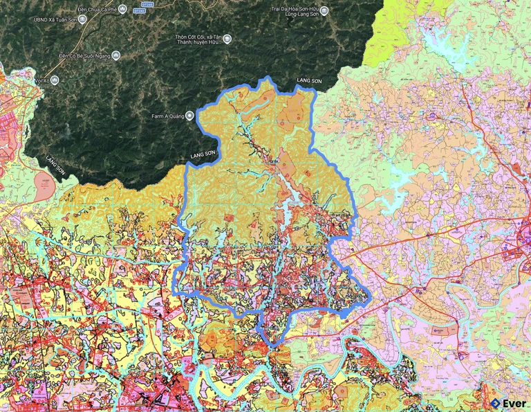 Bản đồ quy hoạch xã Đông Phú