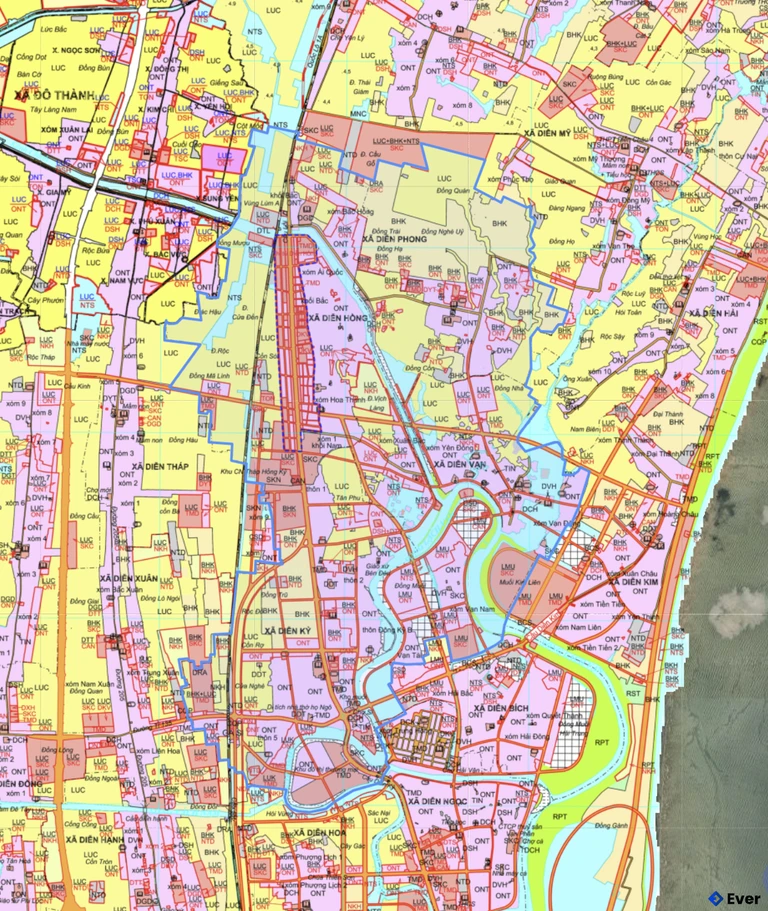 Bản đồ quy hoạch xã Đức Châu