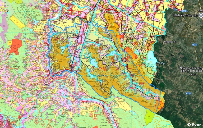 Bản đồ quy hoạch xã Đức Đồng