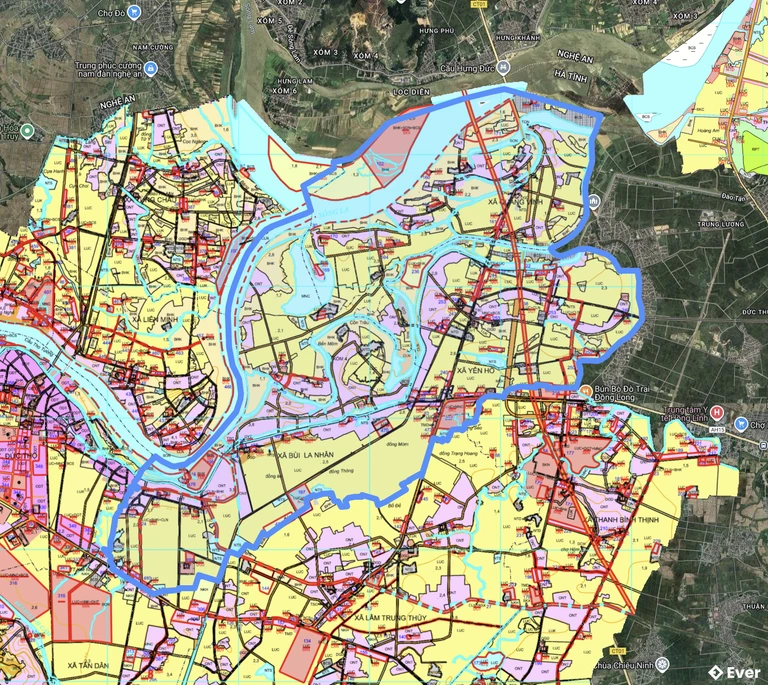 Bản đồ quy hoạch xã Đức Quang