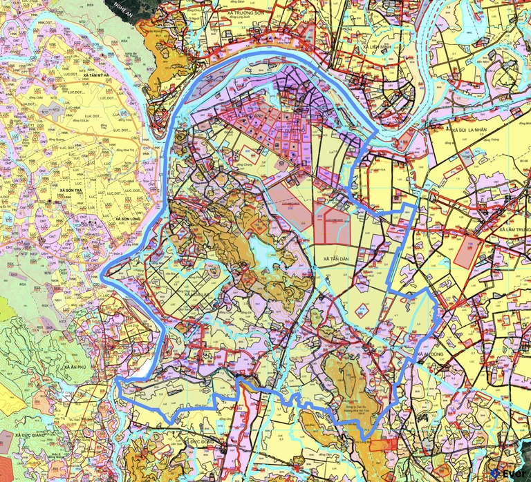 Bản đồ quy hoạch xã Đức Thọ