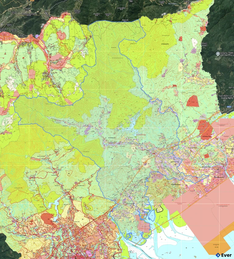 Bản đồ quy hoạch xã Đường Hoa