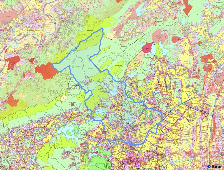 Bản đồ quy hoạch xã Giai Lạc