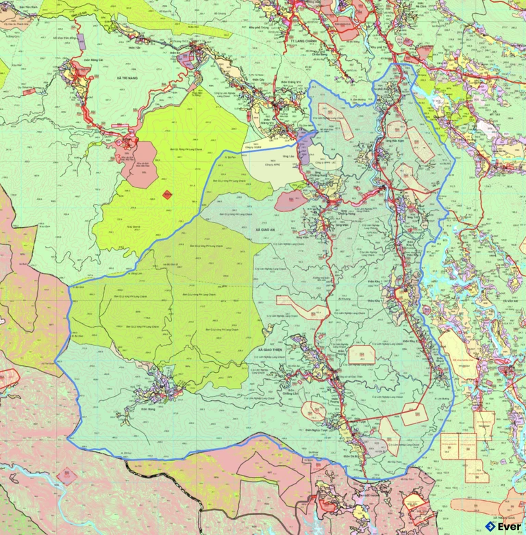 Bản đồ quy hoạch xã Giao An