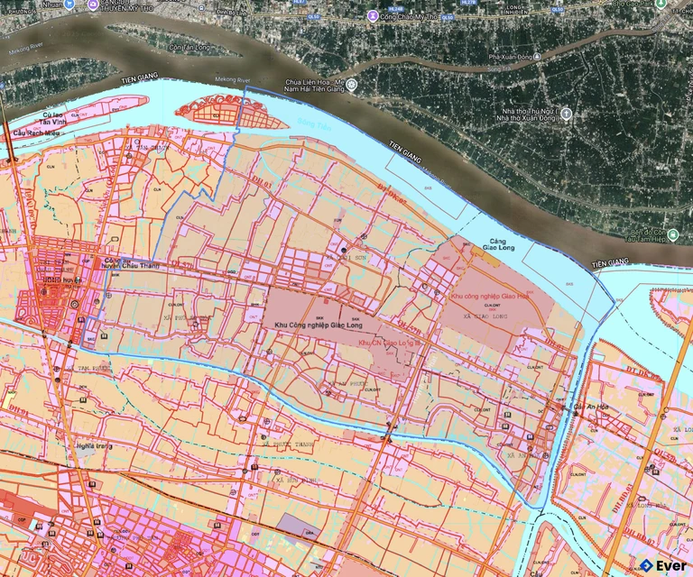 Bản đồ quy hoạch xã Giao Long
