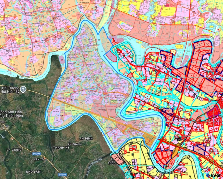 Bản đồ quy hoạch xã Hà Đông, Hải Phòng sau sáp nhập