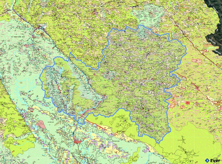 Bản đồ quy hoạch xã Hà Quảng