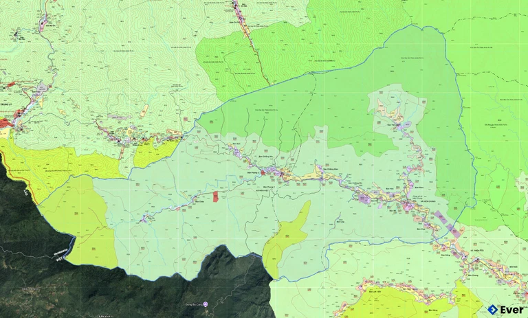 Bản đồ quy hoạch xã Hiền Kiệt