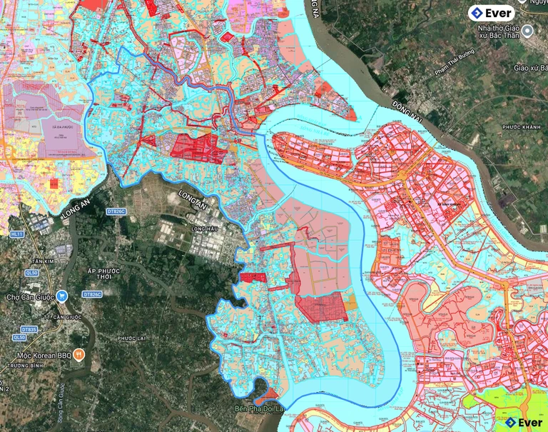 Bản đồ quy hoạch xã Hiệp Thước