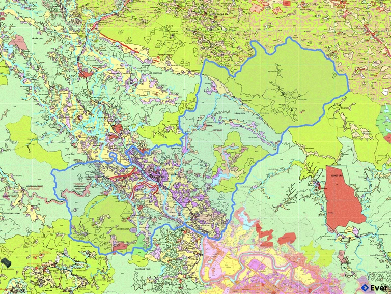 Bản đồ quy hoạch xã Hòa An