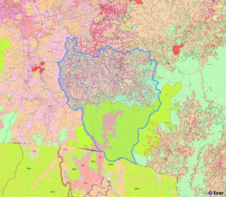 Bản đồ quy hoạch xã Hòa Bắc