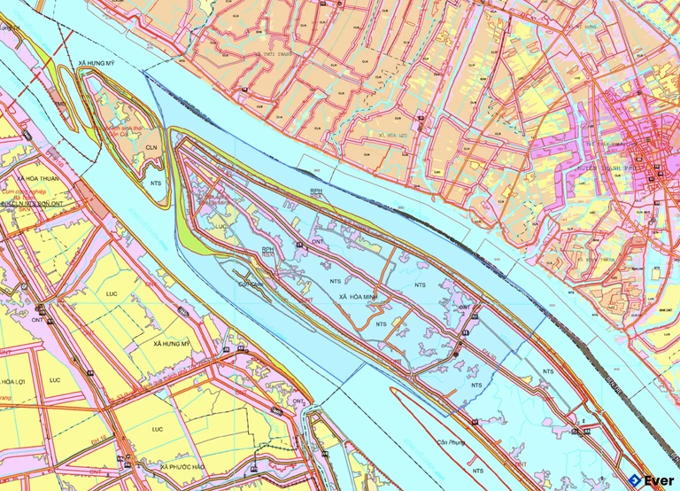 Bản đồ quy hoạch xã Hòa Minh